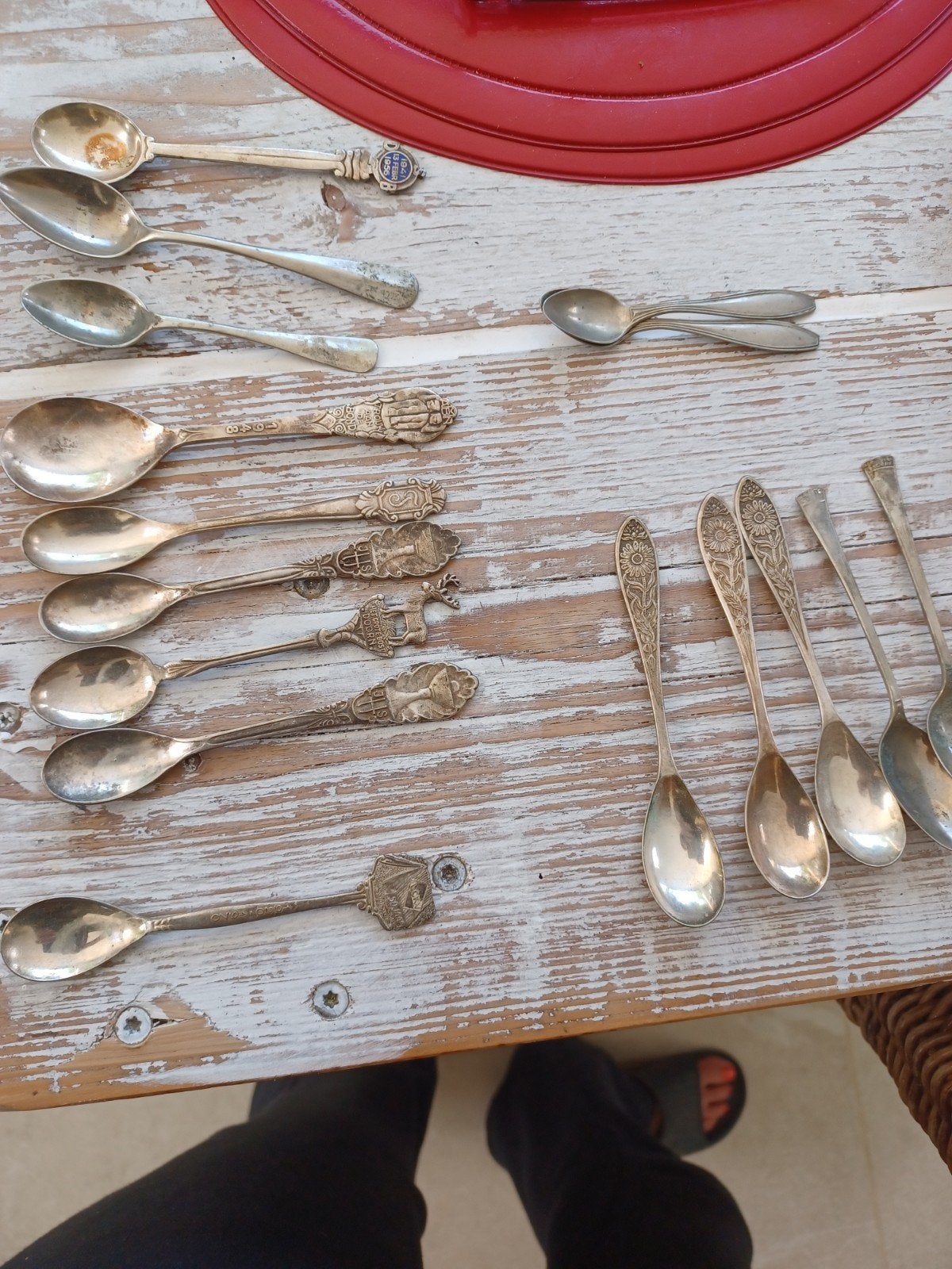 Diverse collectie vintage zilveren lepels, Ophalen of Verzenden