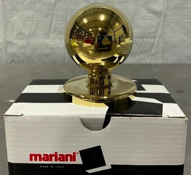 Mariani Deurknop Sfera 60 mm PVD - Goudkleurig, Ophalen of Verzenden, Nieuw, Koper of Messing, Klink of Kruk