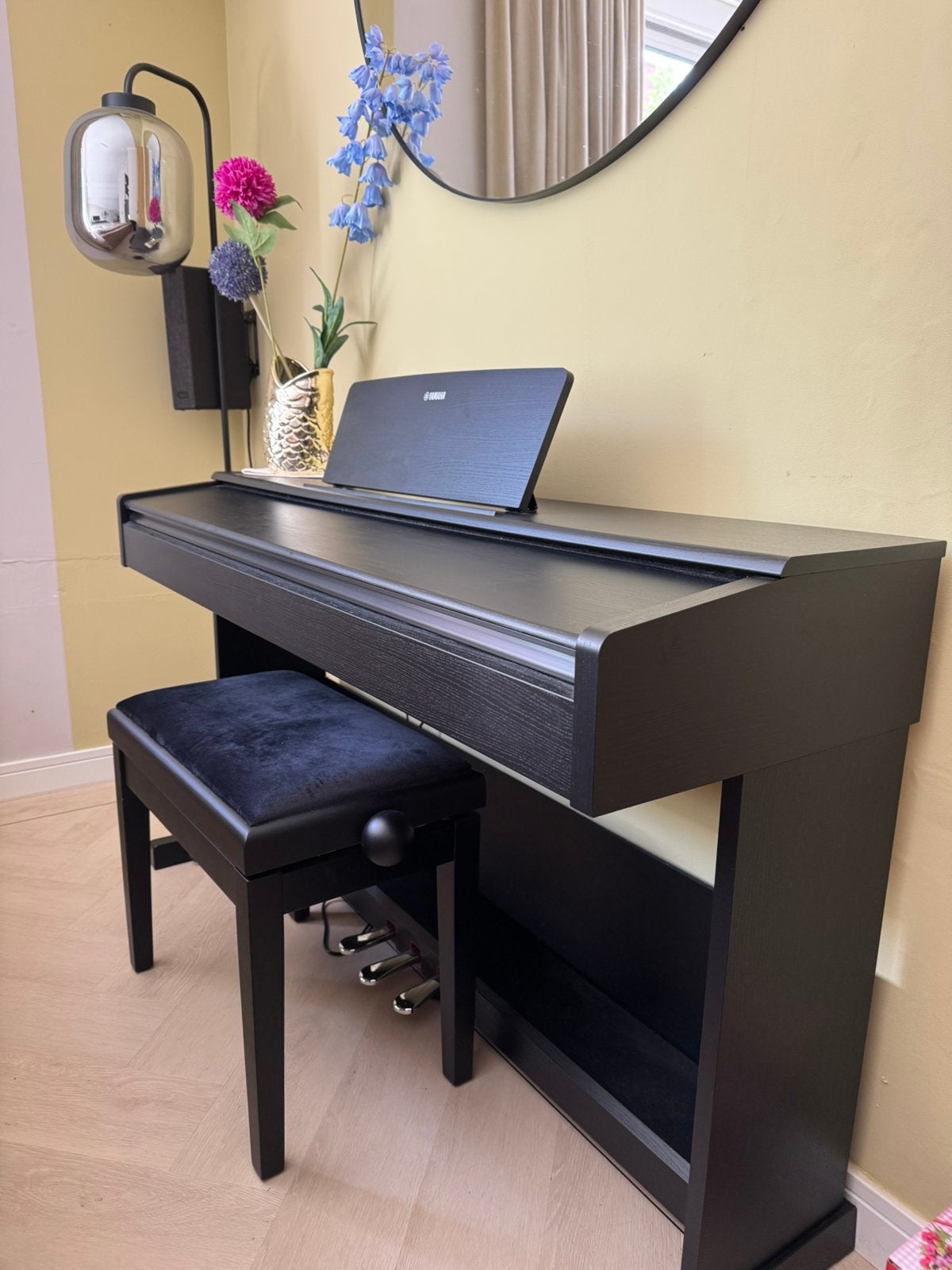 Digitale piano Yamaha YDP-105 inclusief accessoires, Ophalen, Zwart, Digitaal, Nieuw