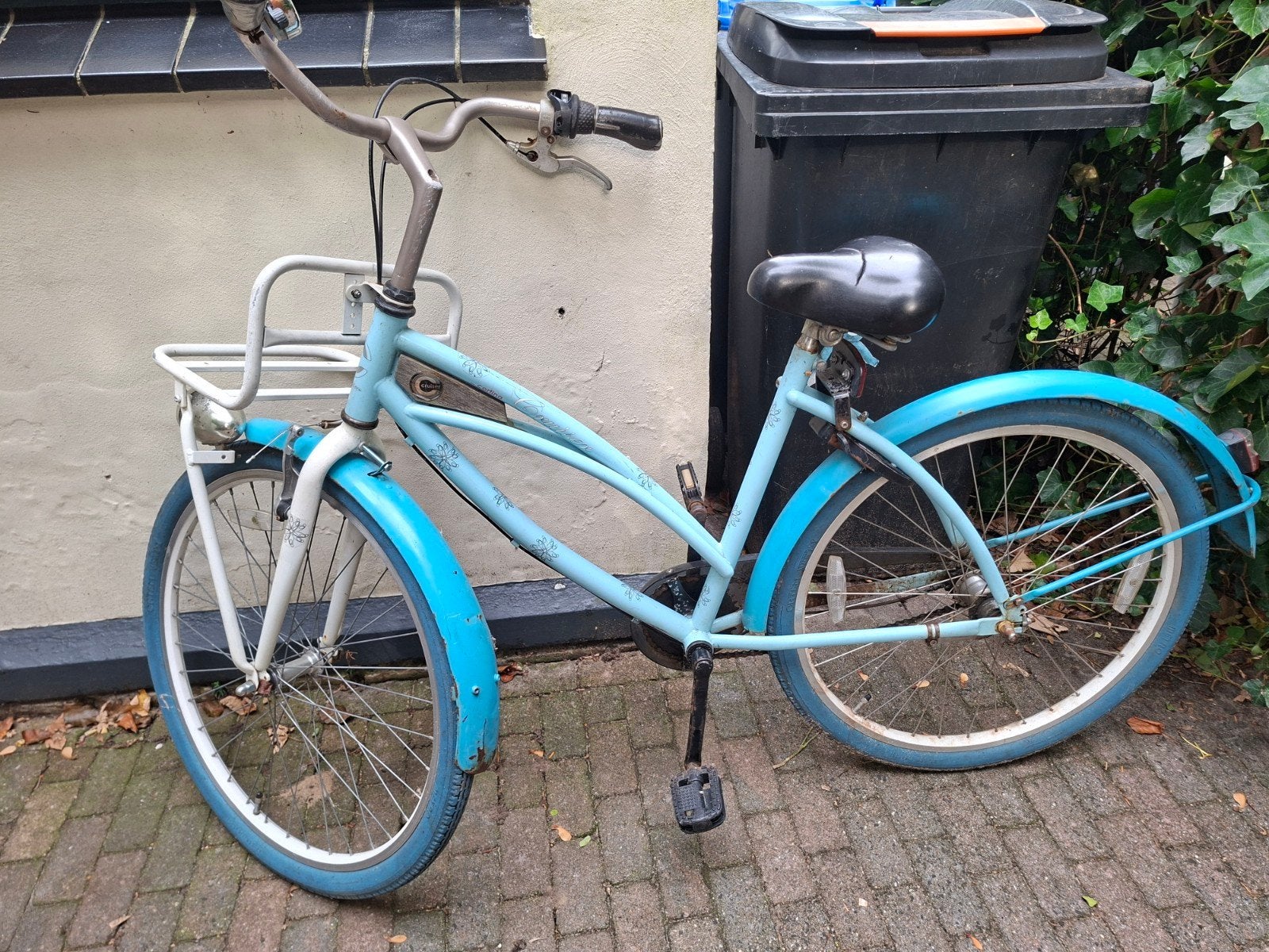 Hemelsblauwe cruiser, Ophalen, Terugtraprem, Gebruikt, Staal
