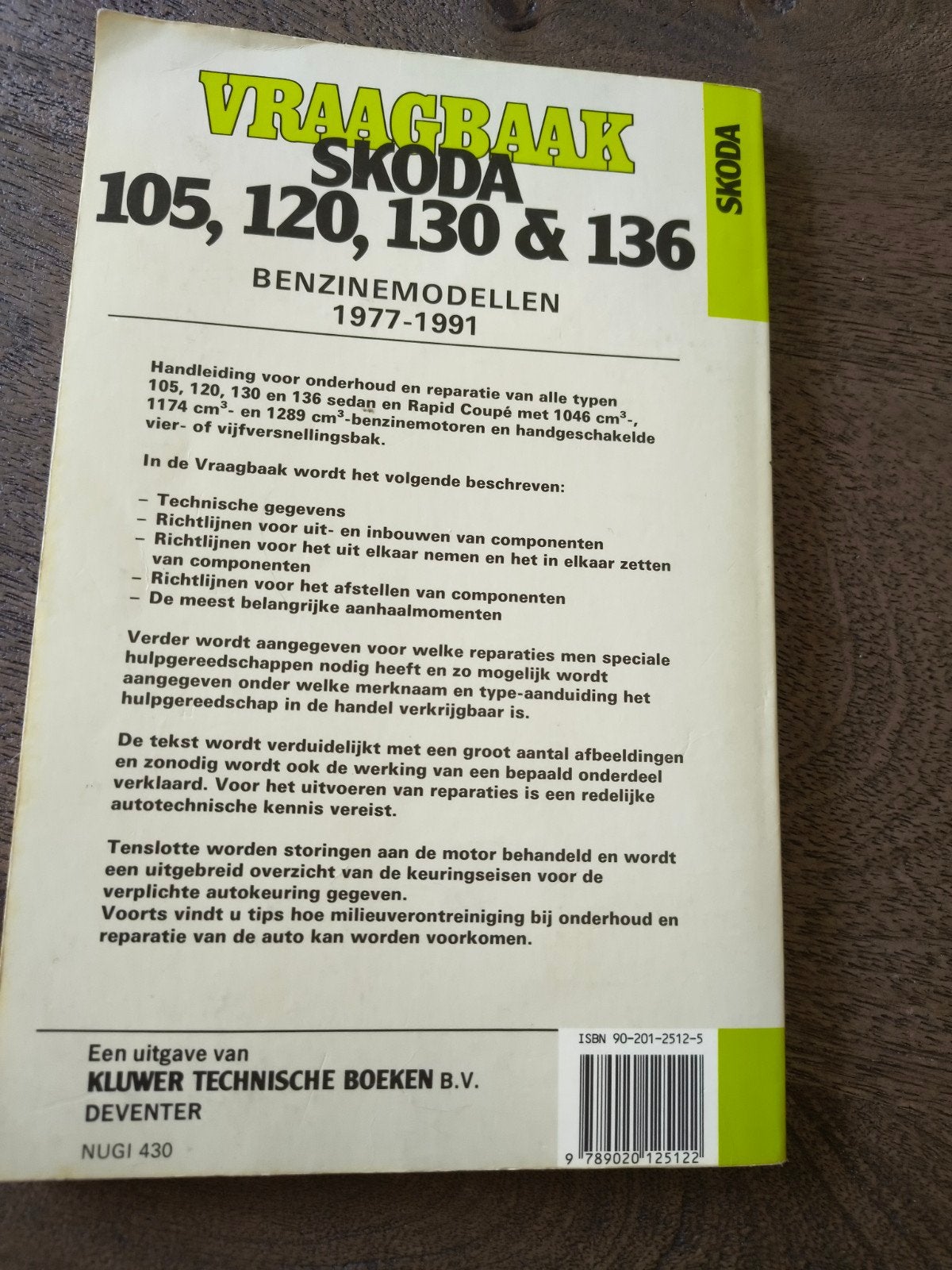 Vraagbaak Skoda 105, 120, 130 & 136 Benzine 1977-1991, Ophalen of Verzenden