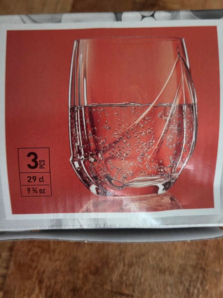 6X Bormioli Rocco Rolly Glazen, Ophalen of Verzenden, Zo goed als nieuw, Frisdrankglas