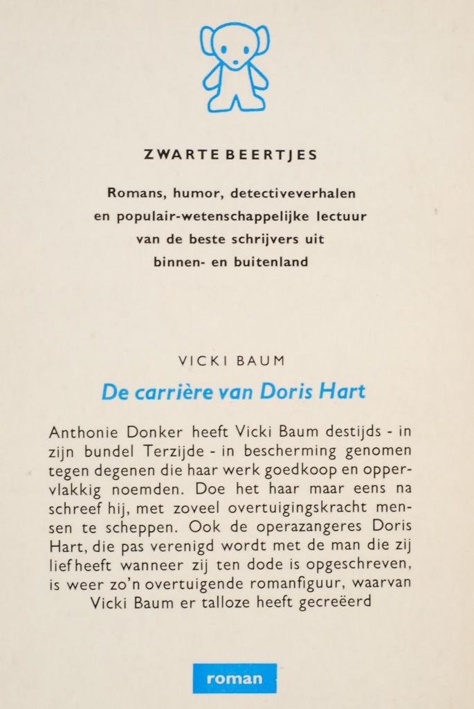 De carriere van Doris Hart - Vicki Baum (1962), Boeken, Romans, Verzenden, Gelezen