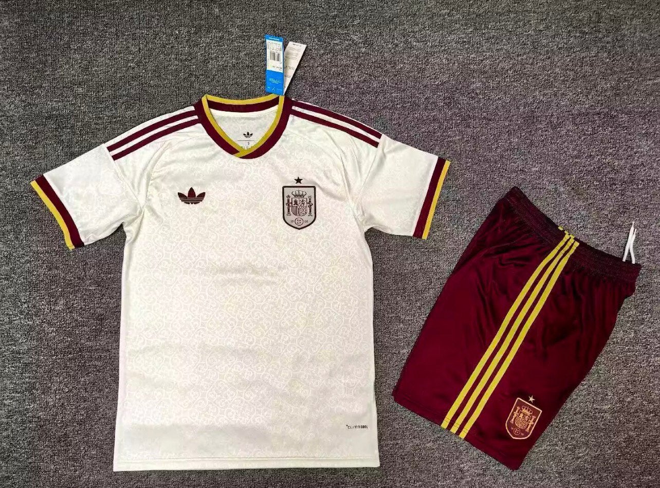 Spanje WK Wit Uittenue Kindermaat/Volwassenmaat, Verzenden, Zo goed als nieuw, Shirt
