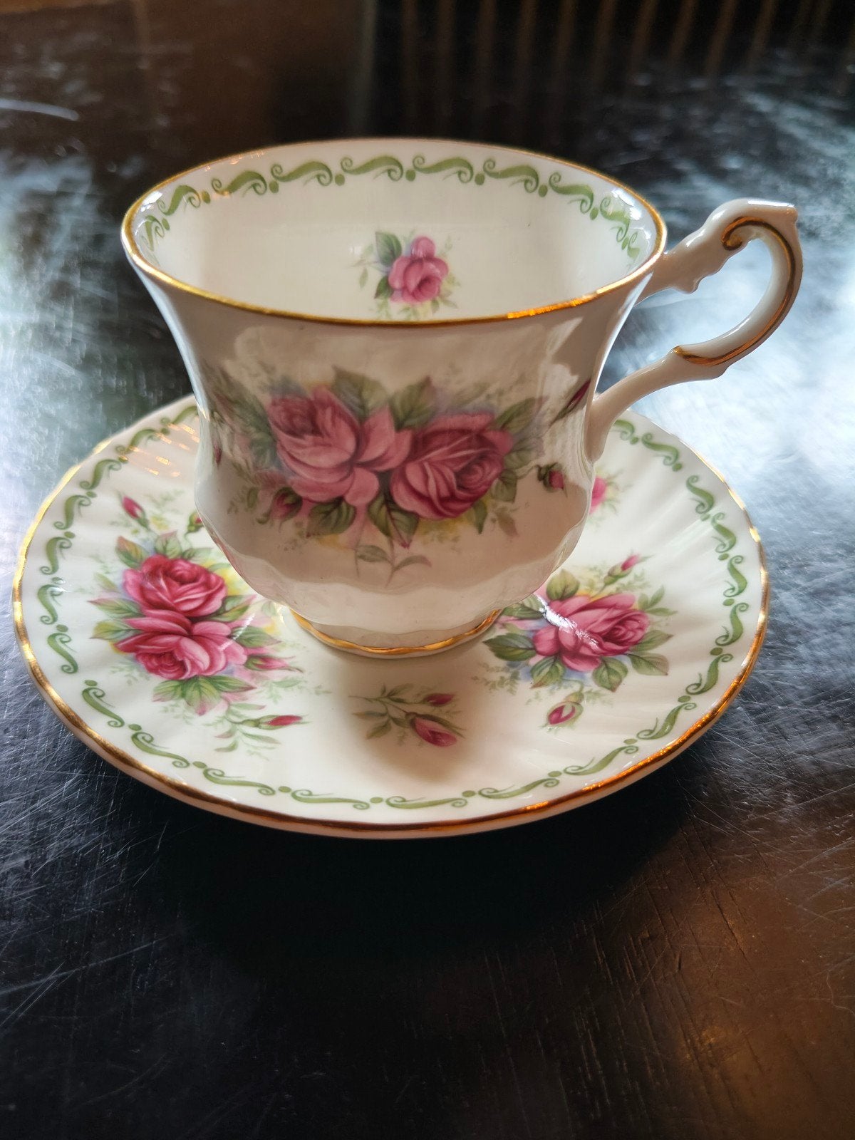 Queens Rosina China Co. Ltd. June Rose Kop en Schotel, Ophalen of Verzenden
