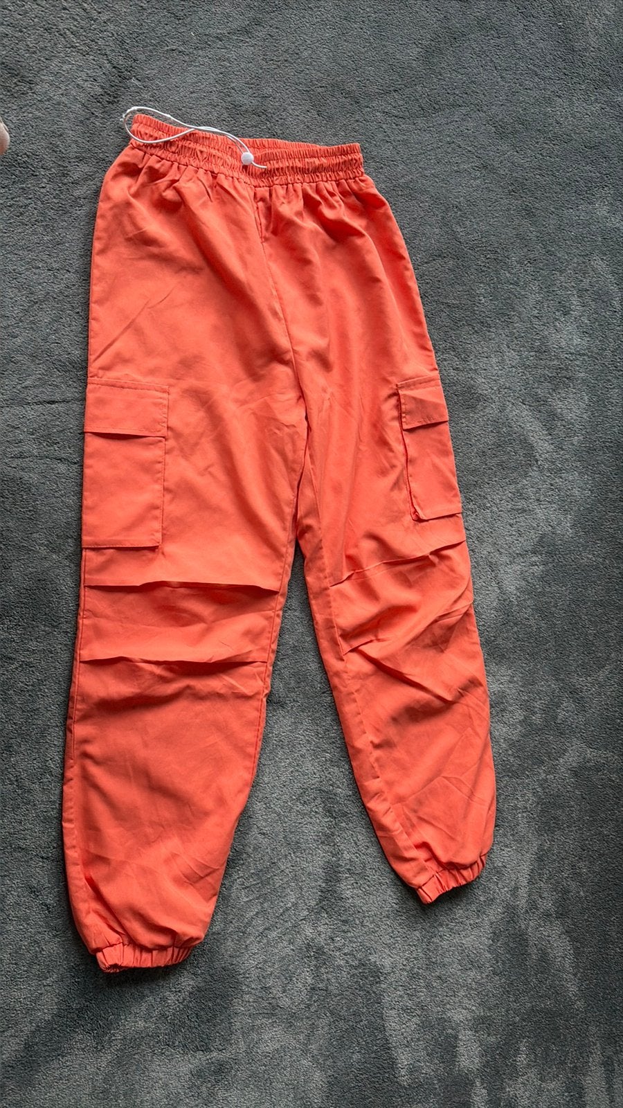 Broek oranje cargopants mt XS Shein, Oranje, Ophalen of Verzenden, Zo goed als nieuw, Maat 34 (XS) of kleiner