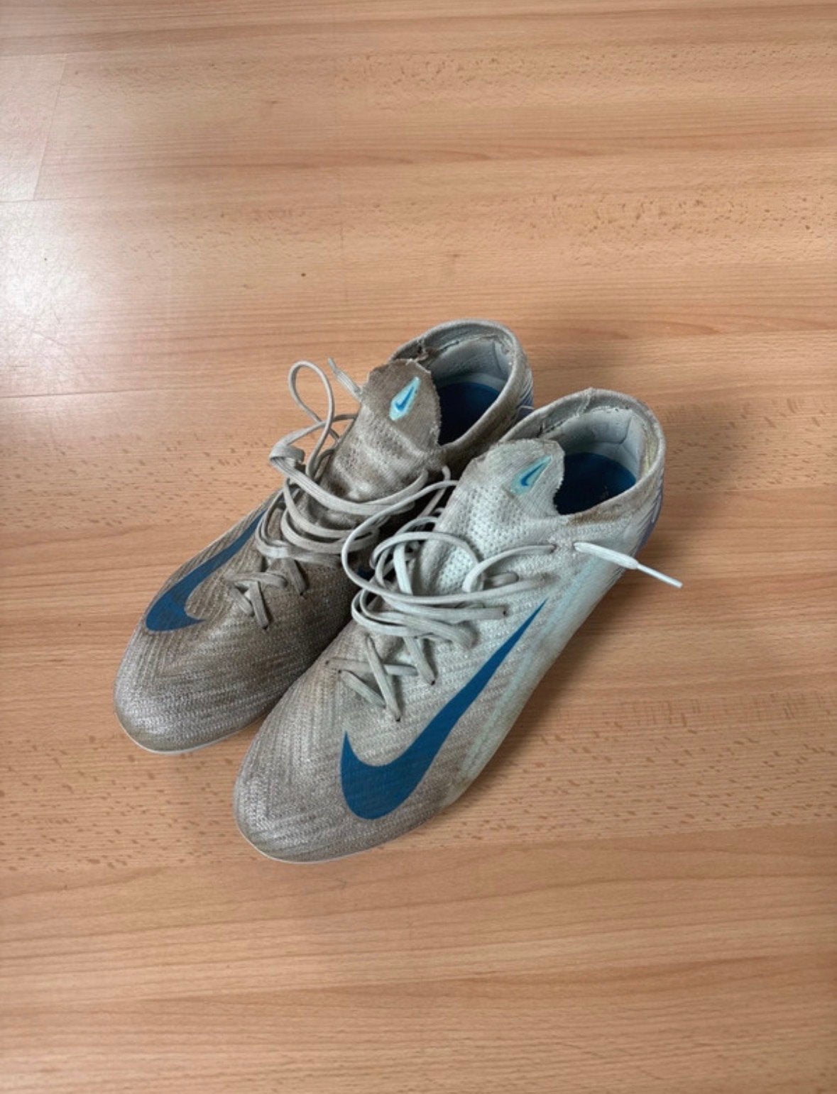 Nike Mercurial Superfly 10 Elite Lichtblauw Maat 45, Ophalen, Gebruikt, Maat XS of kleiner, Schoenen