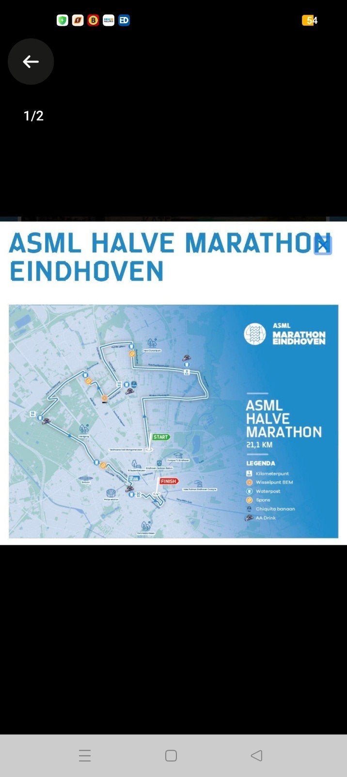 halve marathon Eindhoven, Tickets en Kaartjes, Sport | Overige, Eén persoon, Oktober