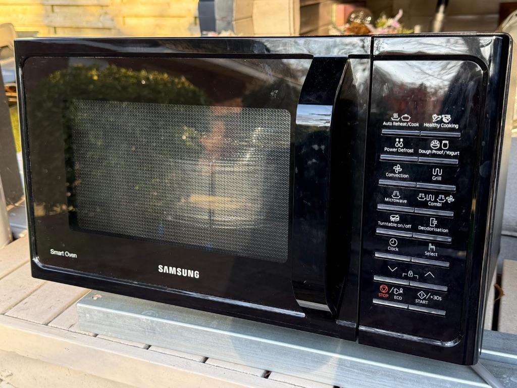Samsung combi oven-magnetron MC28H5015AK, Ophalen, Zo goed als nieuw, Oven, Combimagnetron
