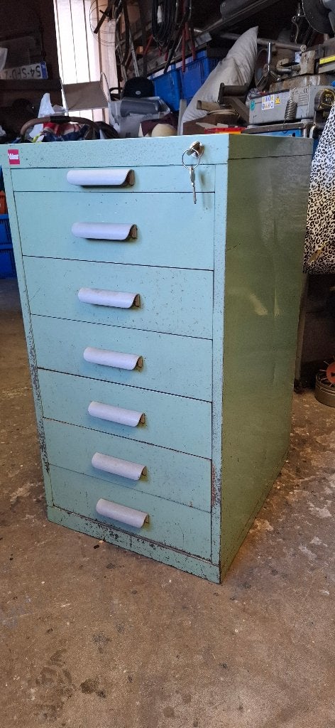 Vidmar lista gereedschapsladenkast voor onder de werkbank, Ophalen, Gebruikt, Minder dan 70 cm