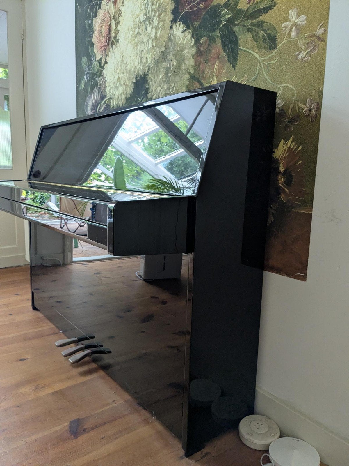 Yamaha piano, Muziek en Instrumenten, Ophalen, Gebruikt, Zwart, Hoogglans