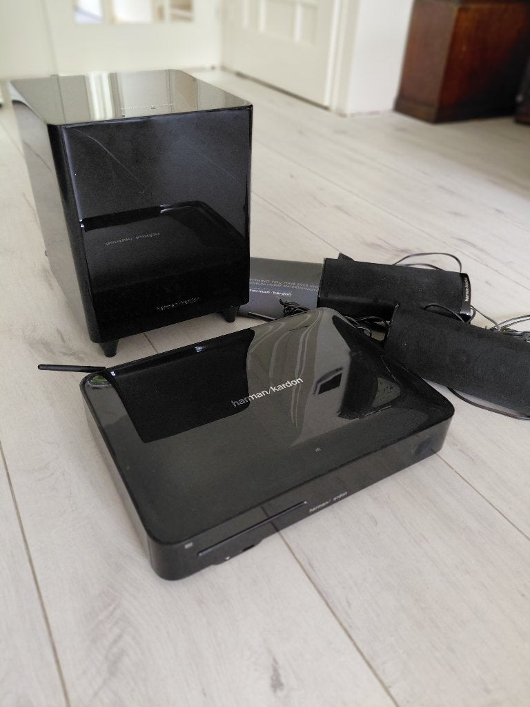 Harman kardon set, Overige systemen, 70 watt of meer, Zo goed als nieuw, Overige spelers