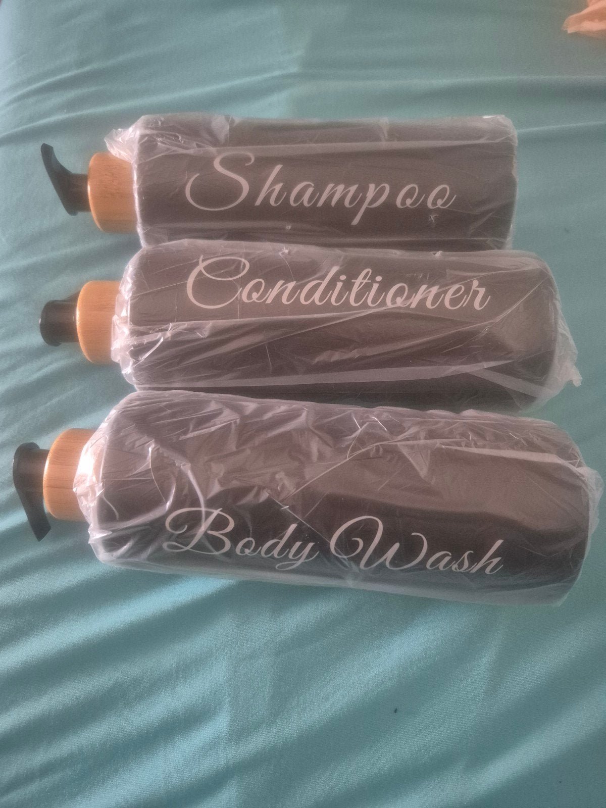 Set van 3 navulbare flessen  shampoo, conditioner, body w, Ophalen of Verzenden, Nieuw