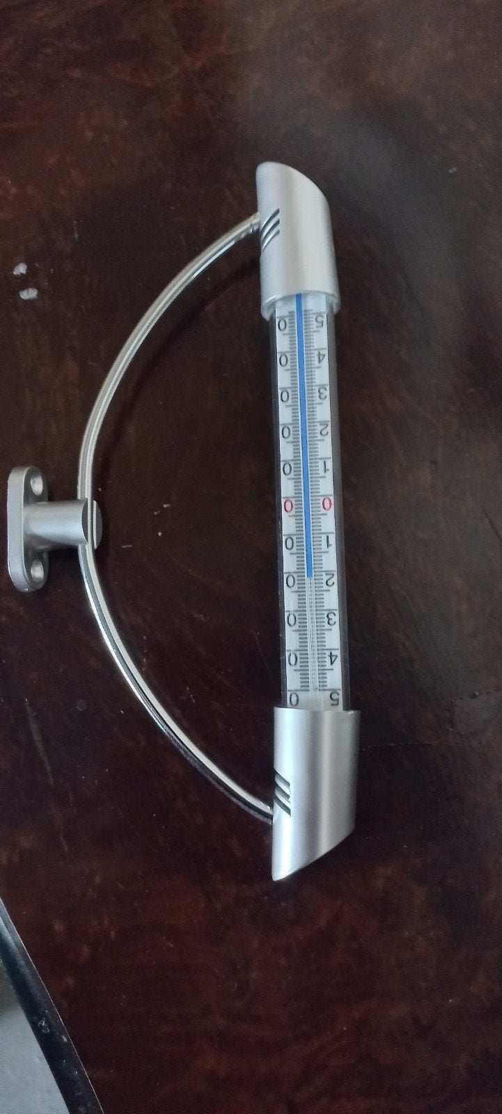 IN PRIJS VERLAAGD Buitenthermometer - Stijlvol en Functionee, Buitenthermometer, Metaal, Ophalen of Verzenden, Zo goed als nieuw