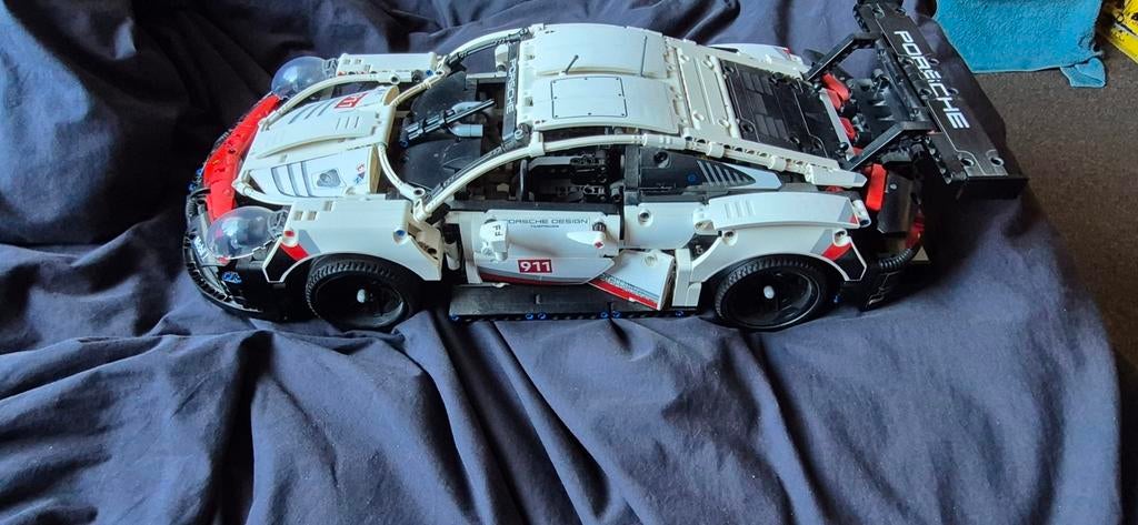 Lego porsche 911 rsr+boekje en doos, Ophalen, Gebruikt, Lego, Compleet