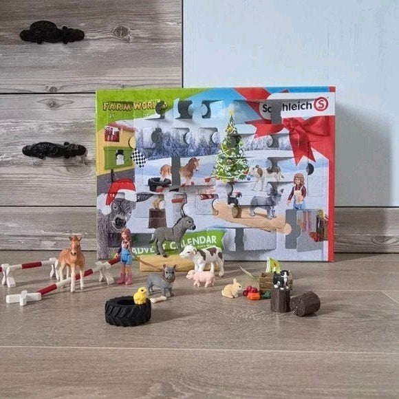 Schleich Adventskalender Farm World - Compleet!, Ophalen of Verzenden, Zo goed als nieuw, Jongen of Meisje