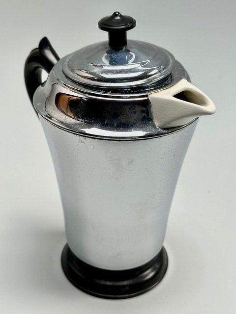 Koffiepot suikerpot melkkan aardewerk chroom bakeliet, Antiek en Kunst, Curiosa en Brocante, Ophalen of Verzenden