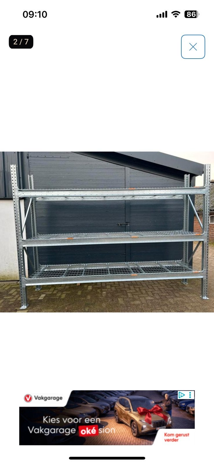 Nette grootvakstelling stellingen verzinkt dus voor buiten, Tuin en Terras, Gaas en Draad, Ophalen of Verzenden, Zo goed als nieuw