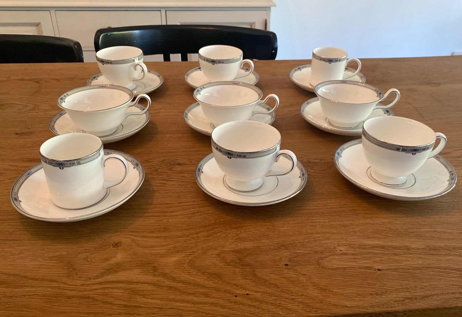 Wedgwood Amherst, 9 kop en schotels, Antiek en Kunst, Ophalen of Verzenden