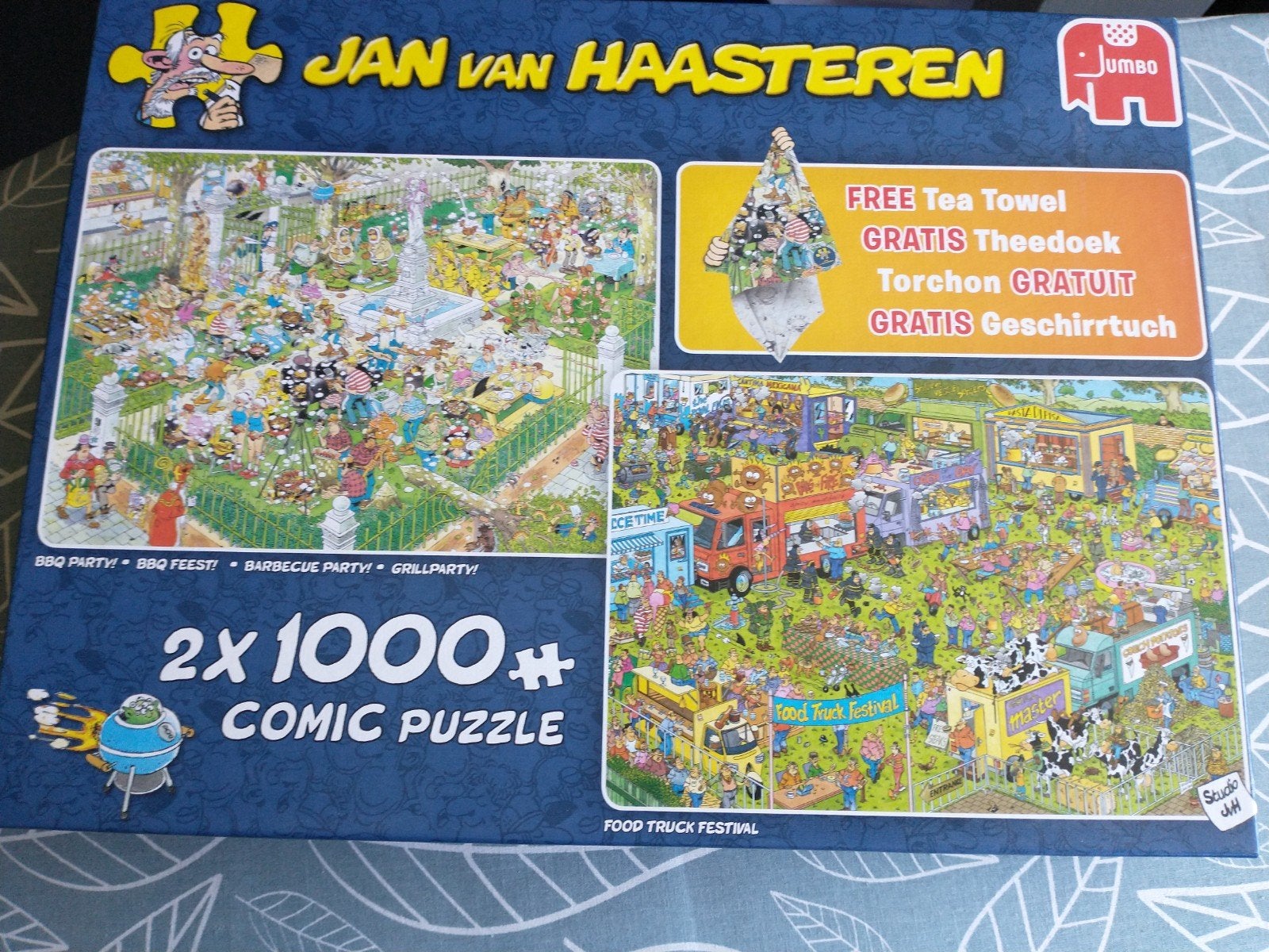 Jan van Haasteren puzzels 2 stuks a 1000 stuks, Ophalen of Verzenden, 500 t/m 1500 stukjes, Zo goed als nieuw