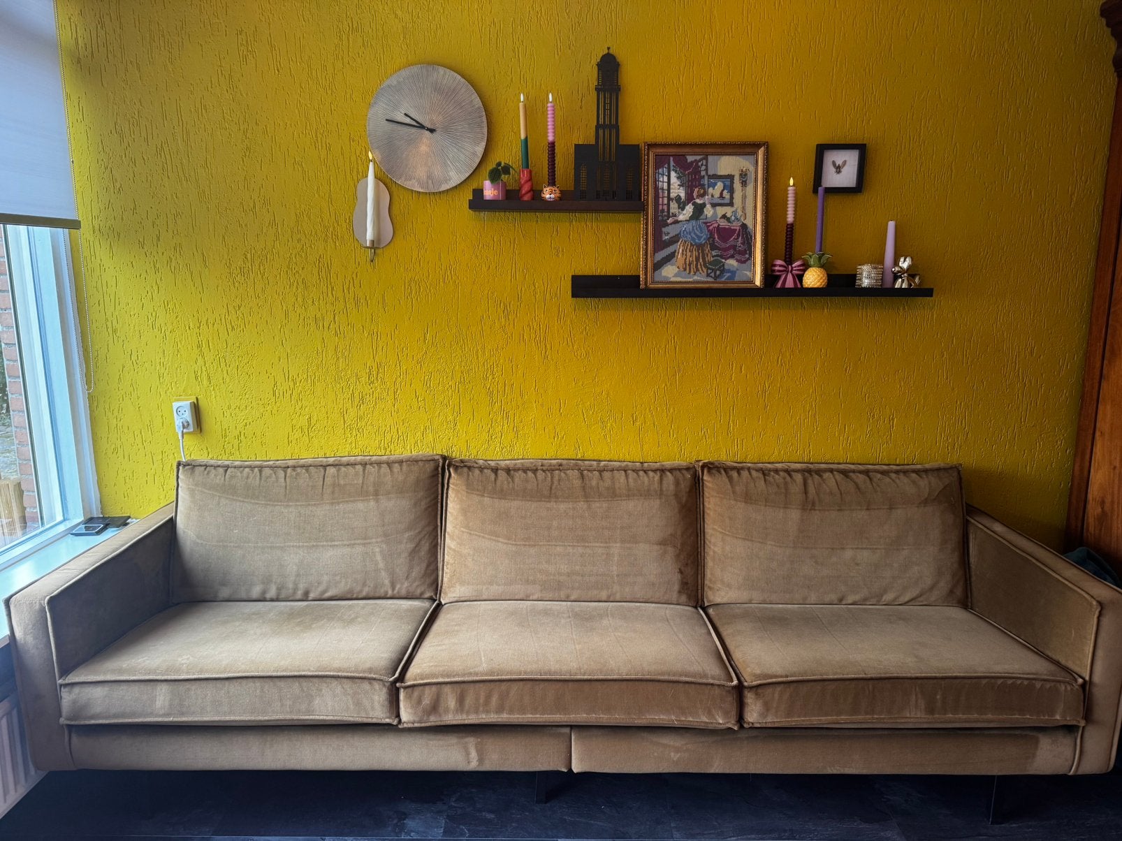 BePureHome Rodeo 4-zitsbank €450 euro!, 75 tot 100 cm, Ophalen of Verzenden, Zo goed als nieuw, Rechte bank