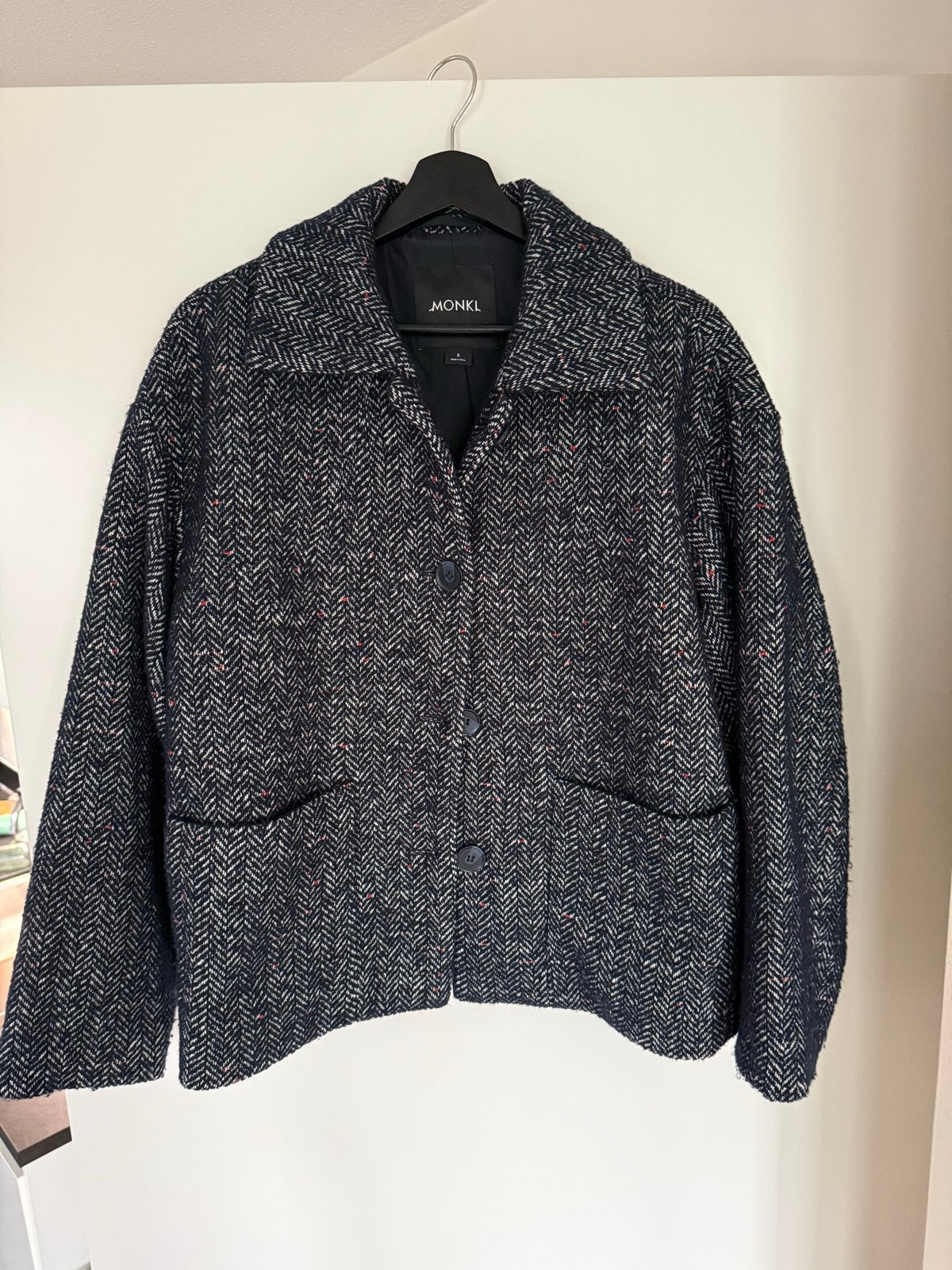 Monki jasje, Blauw, Ophalen of Verzenden, Zo goed als nieuw, Jasje