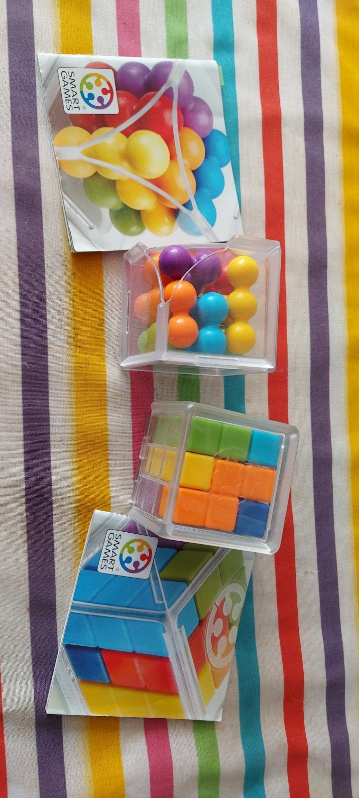 SmartGames IQ Puzzel Set - 2 stuks, Ophalen of Verzenden, Minder dan 500 stukjes, Zo goed als nieuw, Rubik's of 3D-puzzel