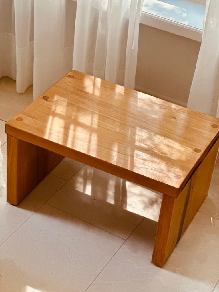 Bijzettafel Grenen Salontafeltje Ate van Apeldoorn stijl, Gebruikt, Rechthoekig, Hout, Minder dan 45 cm