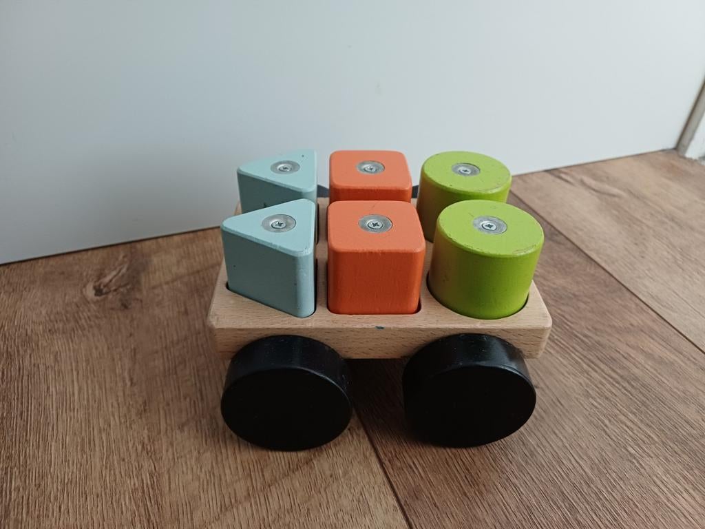 Ikea uppsta kar met blokken, Kinderen en Baby's, Speelgoed | Houten speelgoed, Ophalen of Verzenden