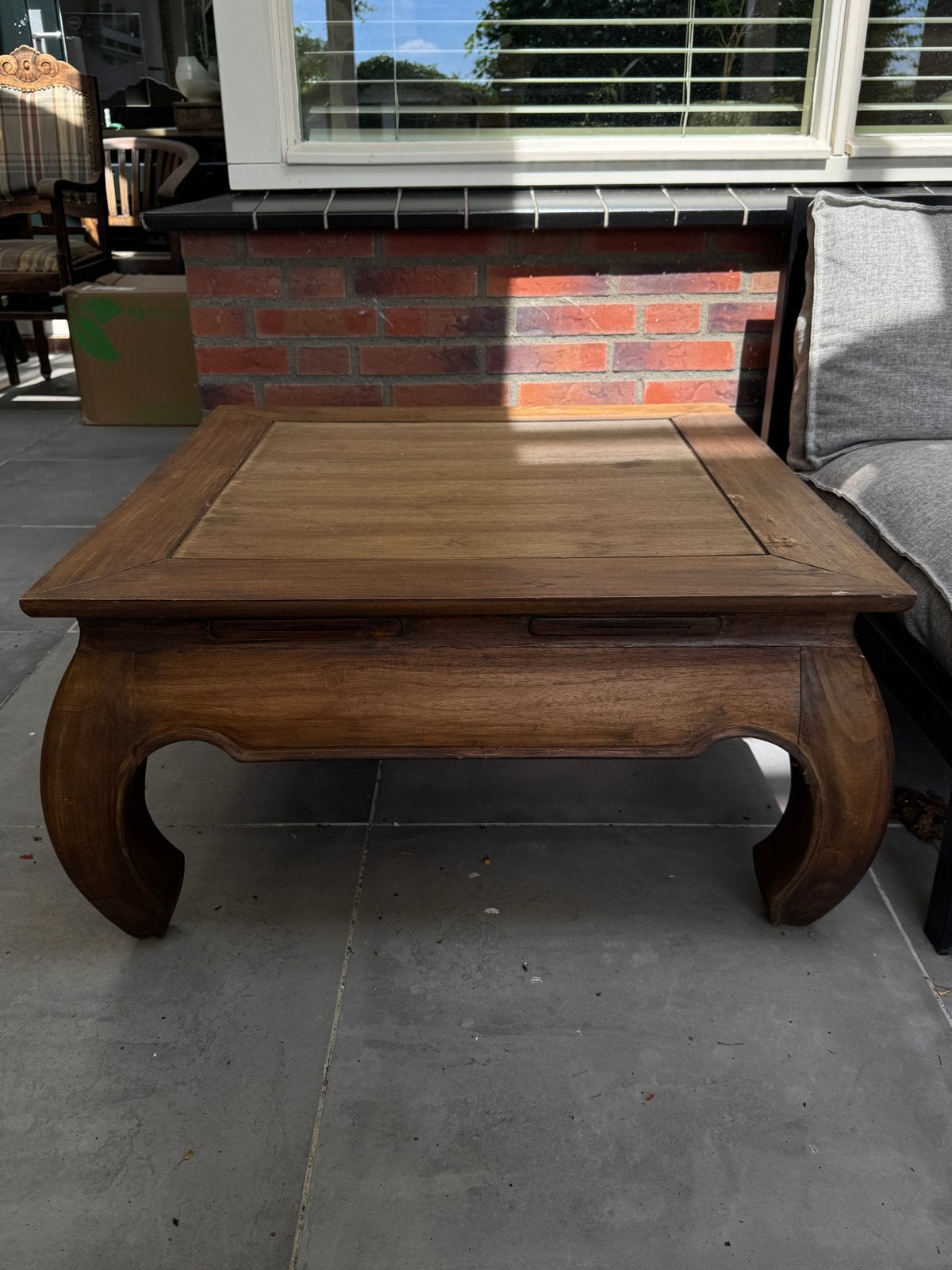 Japanse stijl salontafel - Ophalen in Ammerzoden, Ophalen, Minder dan 50 cm, Gebruikt, Vierkant