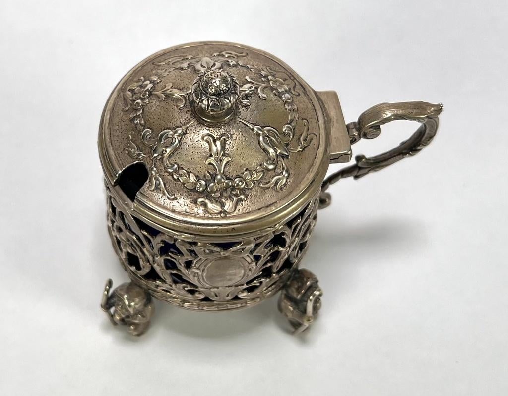 40. Mosterdpotje, Lazarus Posen Witwe - Duitsland, ca. 1900, Antiek en Kunst, Ophalen of Verzenden, Zilver
