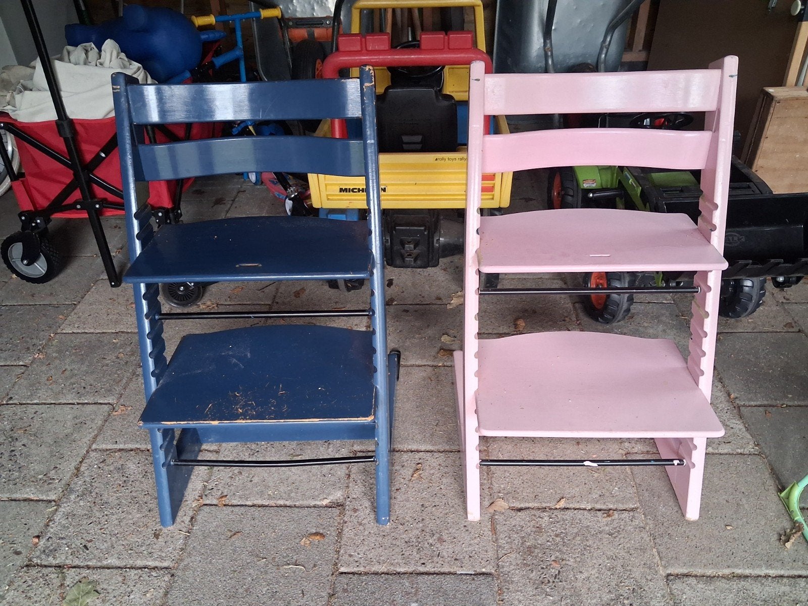 2x Stokke Trip Trap stoel, Ophalen, Gebruikt, Meegroeistoel