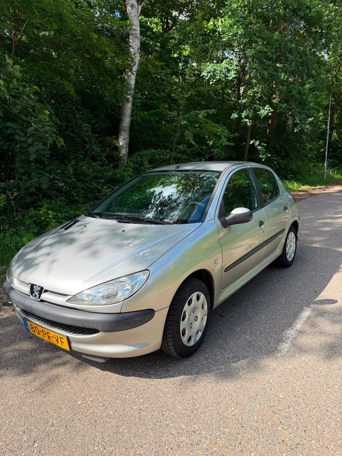Peugeot 206 1.1 X-design 5D 2004 Grijs, Auto's, Peugeot, Voorwielaandrijving, 31 €/maand, 4 cilinders, Origineel Nederlands