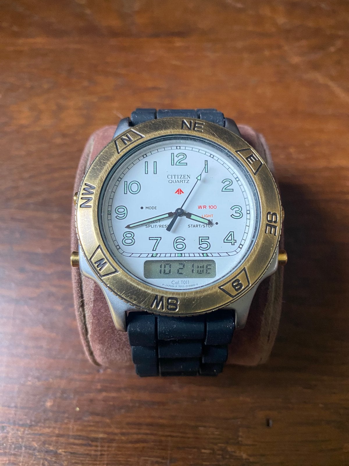 Citizen quartz horloge, Gebruikt, Staal, Overige materialen, Ophalen of Verzenden