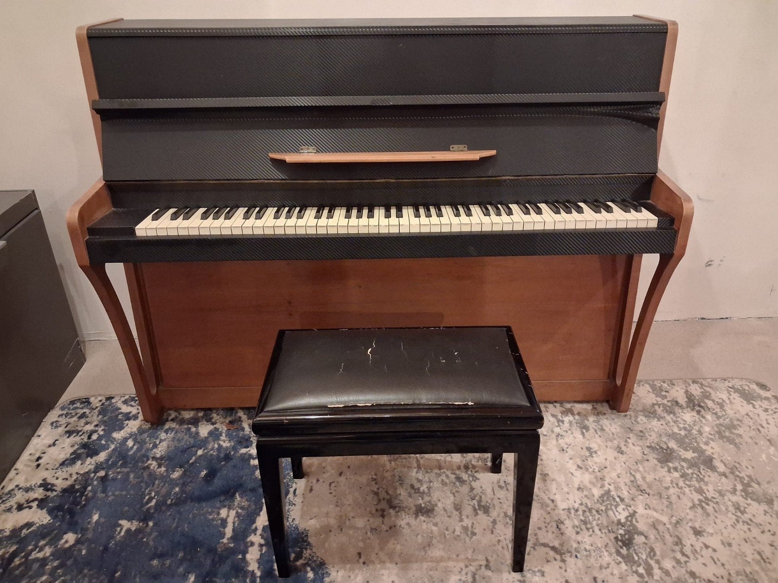 Gebruikte Zimmermann piano - moet gestemd, Ophalen, Gebruikt, Bruin, Piano