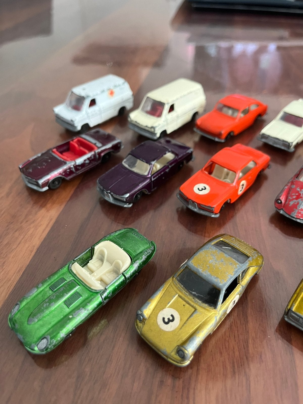 19 vintage “Efsi” model autootjes, Ophalen of Verzenden, Gebruikt
