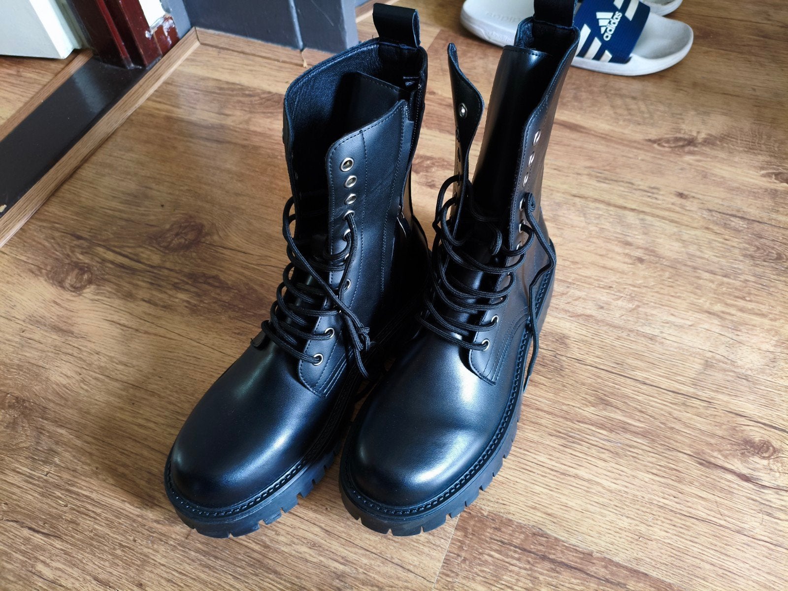Zwarte biker boots / kisten met rits - Maat 42, Kleding | Heren, Schoenen, Ophalen