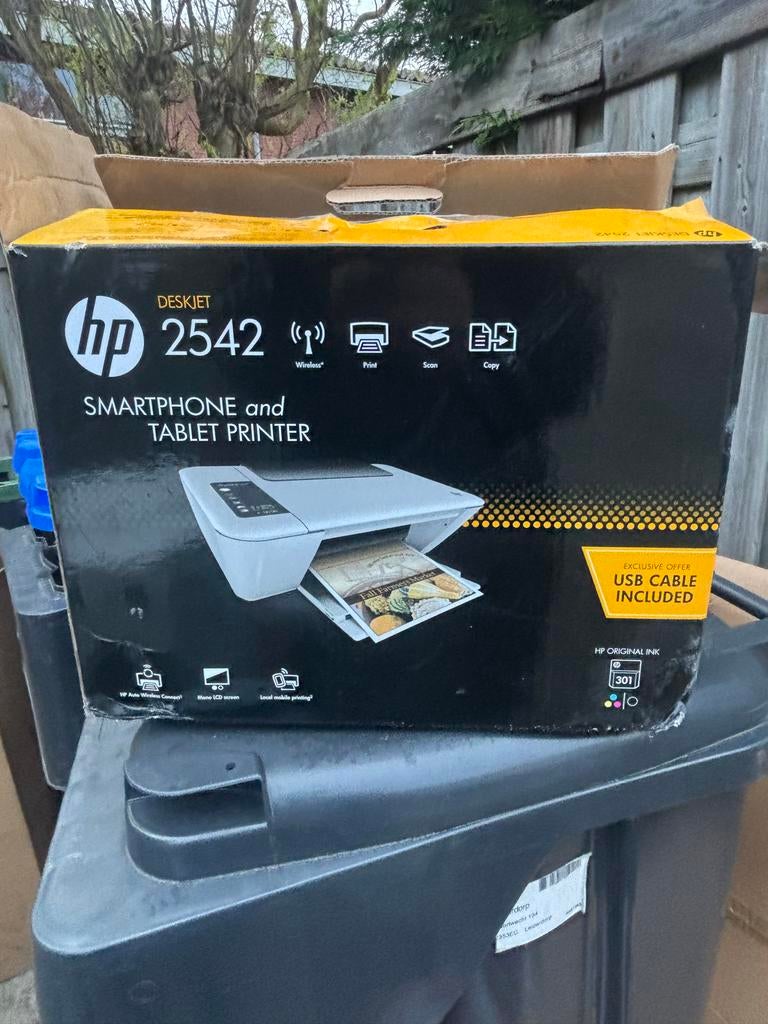 HP Deskjet 2542 All-in-One Printer, Computers en Software, Printers, Gebruikt, Kopieren, Inkjetprinter, All-in-one