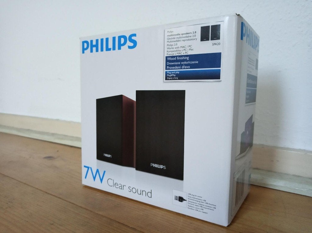 Philips SPA 20 Multimedia Speakers Mac / PC Nieuw, Ophalen of Verzenden, Nieuw, Audiokanaal 2, Philips