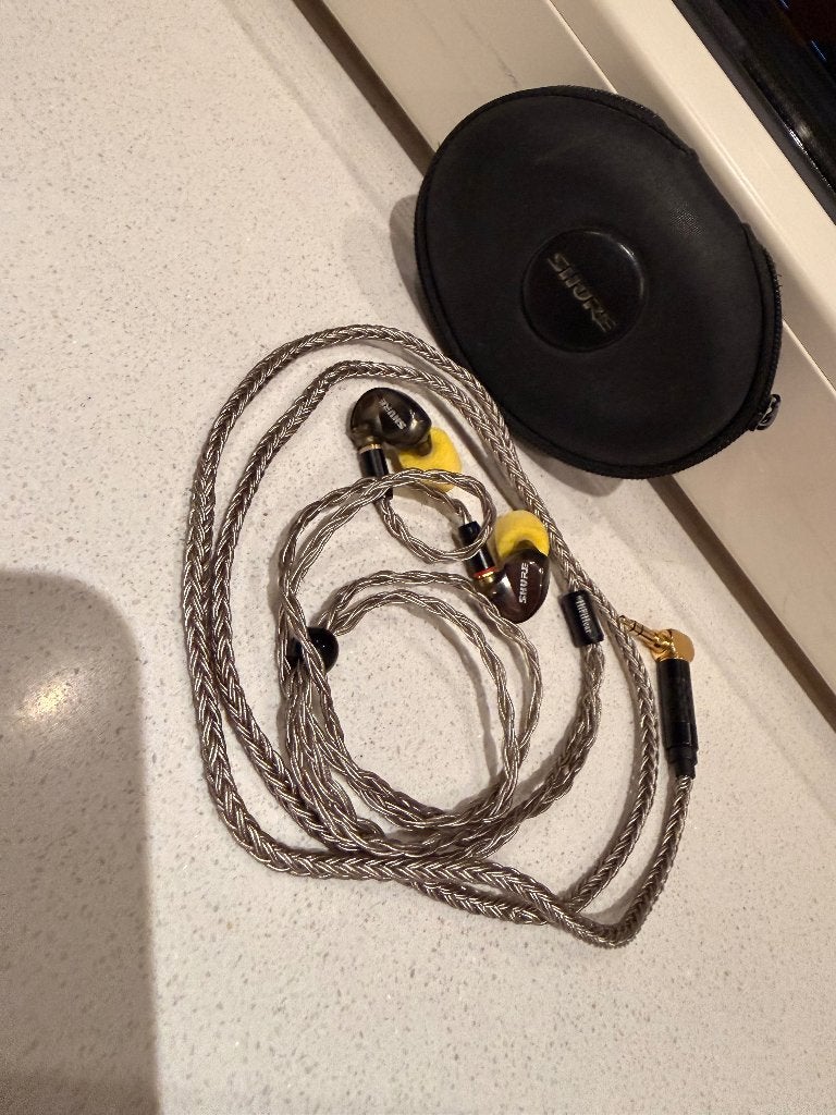 Shure SE535 in-ear monitors in perfecte staat, Audio, Tv en Foto, Koptelefoons, Verzenden, Zo goed als nieuw, In-ear, Shure
