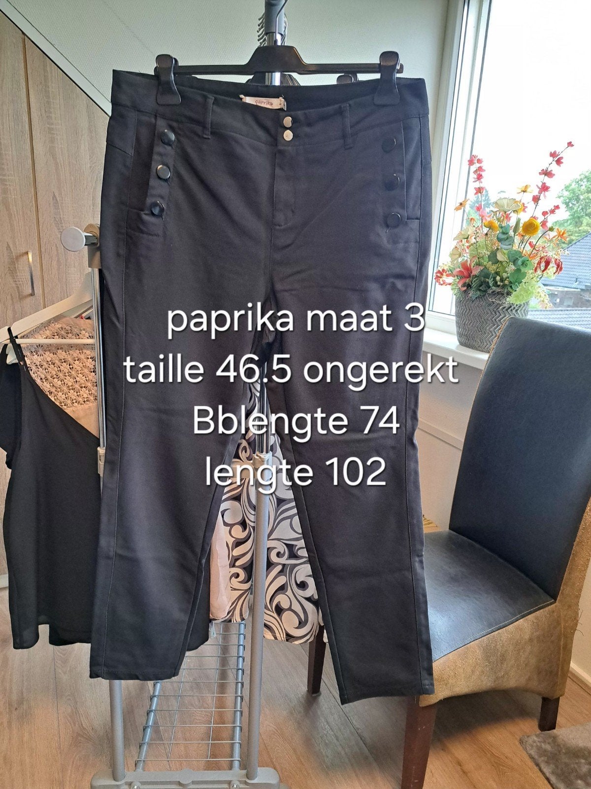 Paprika broek stretch maat 3 zwart, Kleding | Dames, Zwart, Ophalen of Verzenden, Paprika, Gedragen
