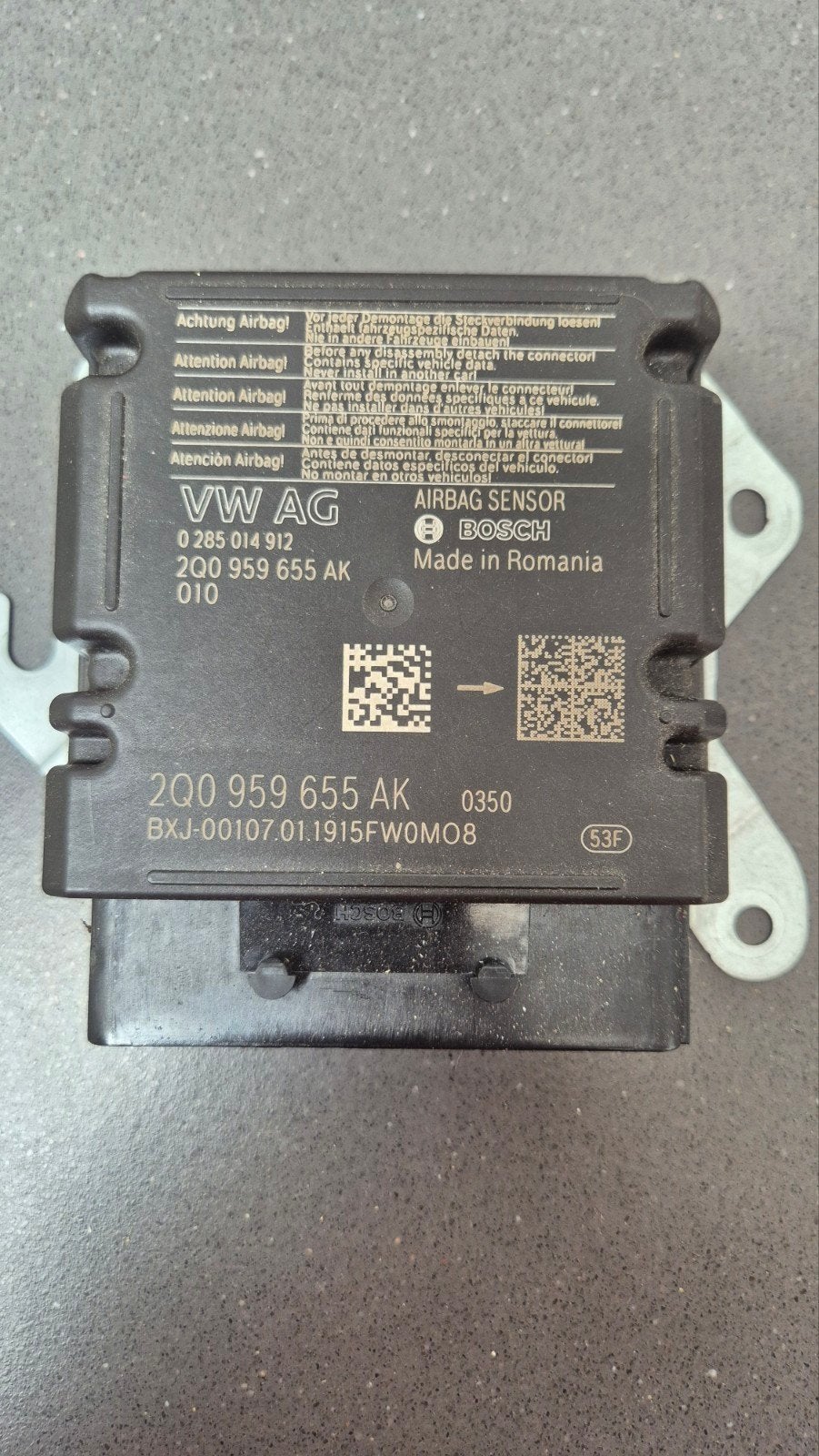 Airbag Module VW AG Bosch 2Q0959655AK, Ophalen of Verzenden, Gebruikt, Audi