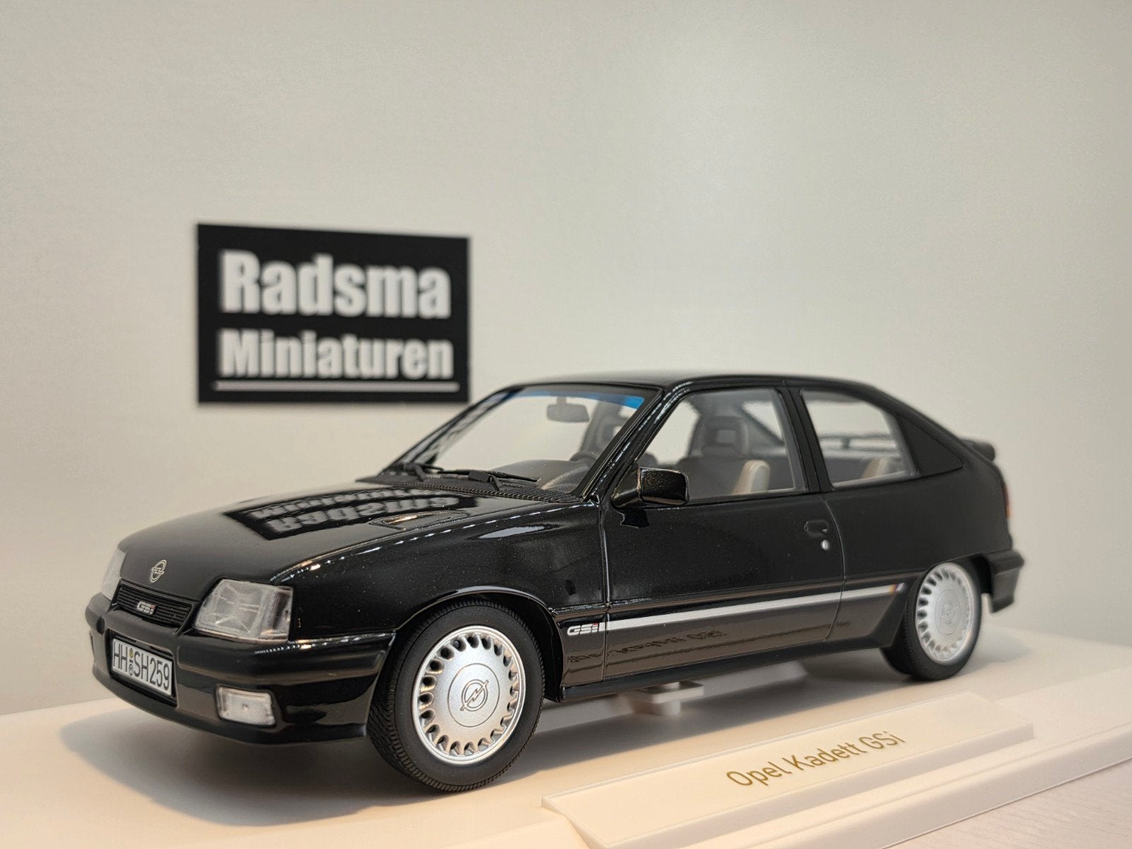 Opel kadett E GSI - Zwart - 1:18 Norev, Auto, Nieuw, Norev, Ophalen of Verzenden