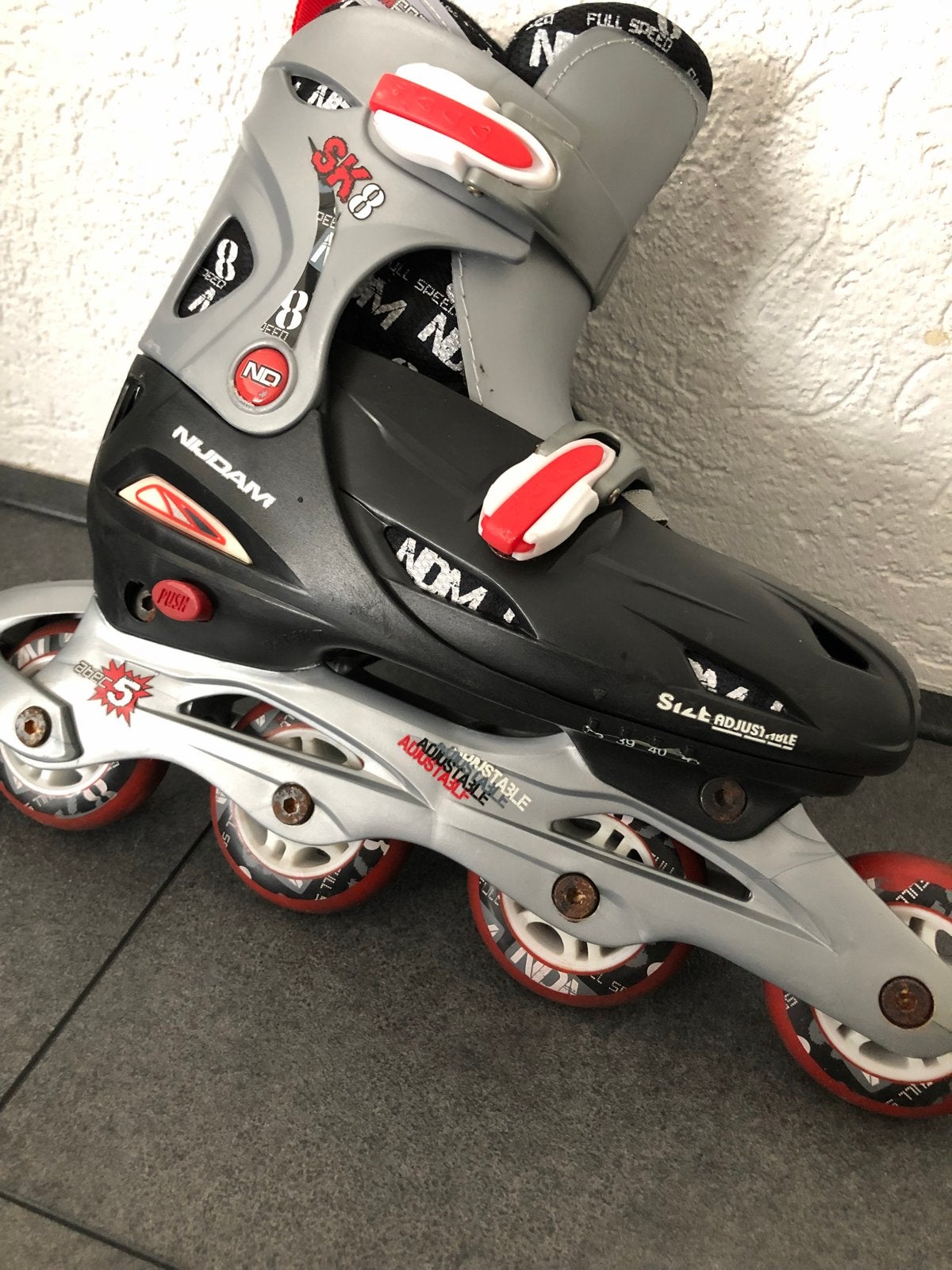 Nijdam verstelbare inline skates - Maat 38-41, Ophalen of Verzenden, Gebruikt, Overige typen, Nijdam