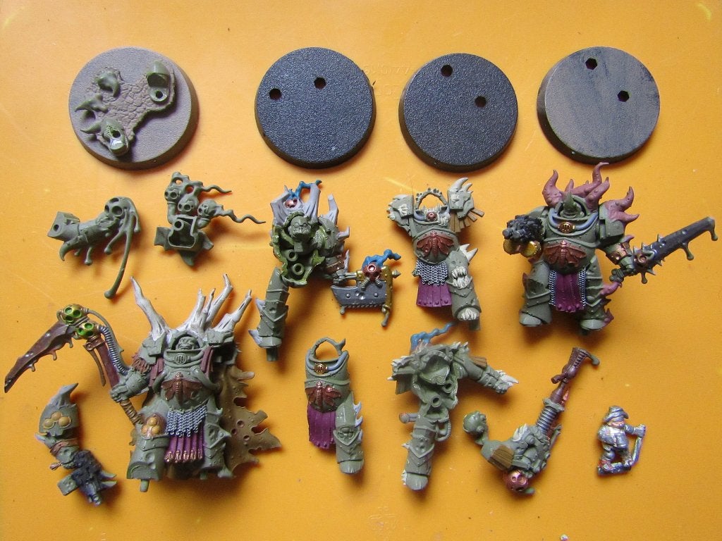 Lord of Contagion and Blightlord Terminators, Hobby en Vrije tijd, Wargaming, Met verf, Gebruikt, Verzenden, Figuurtje(s)