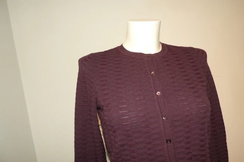 Missoni aubergine paars vest fijn werk motief in de stof, Kleding | Dames, Truien en Vesten, Verzenden, Paars, Missoni, Maat 34 (XS) of kleiner