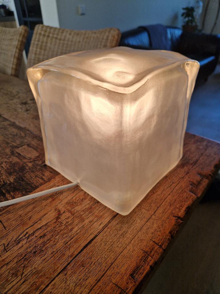 Kubuslamp glas, Ophalen, Tijdloos, Minder dan 50 cm, Glas
