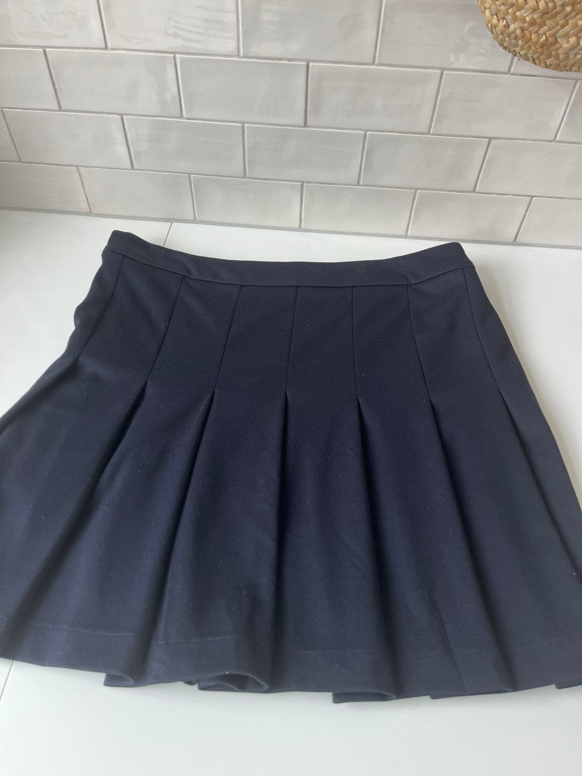 Esprit korte jersey plooirok, Maat 38/40 (M), Blauw, Ophalen of Verzenden, Zo goed als nieuw