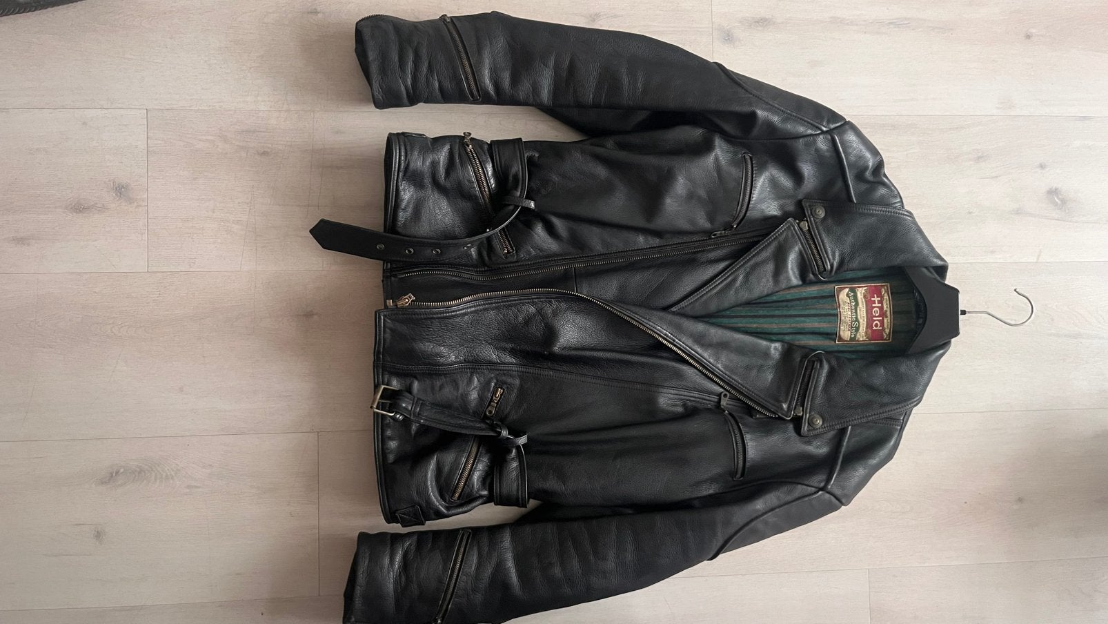 Tk HELD LEREN HEREN MOTORJAS MAAT 56 van het merk HELD, Ophalen of Verzenden, Zo goed als nieuw, Zwart