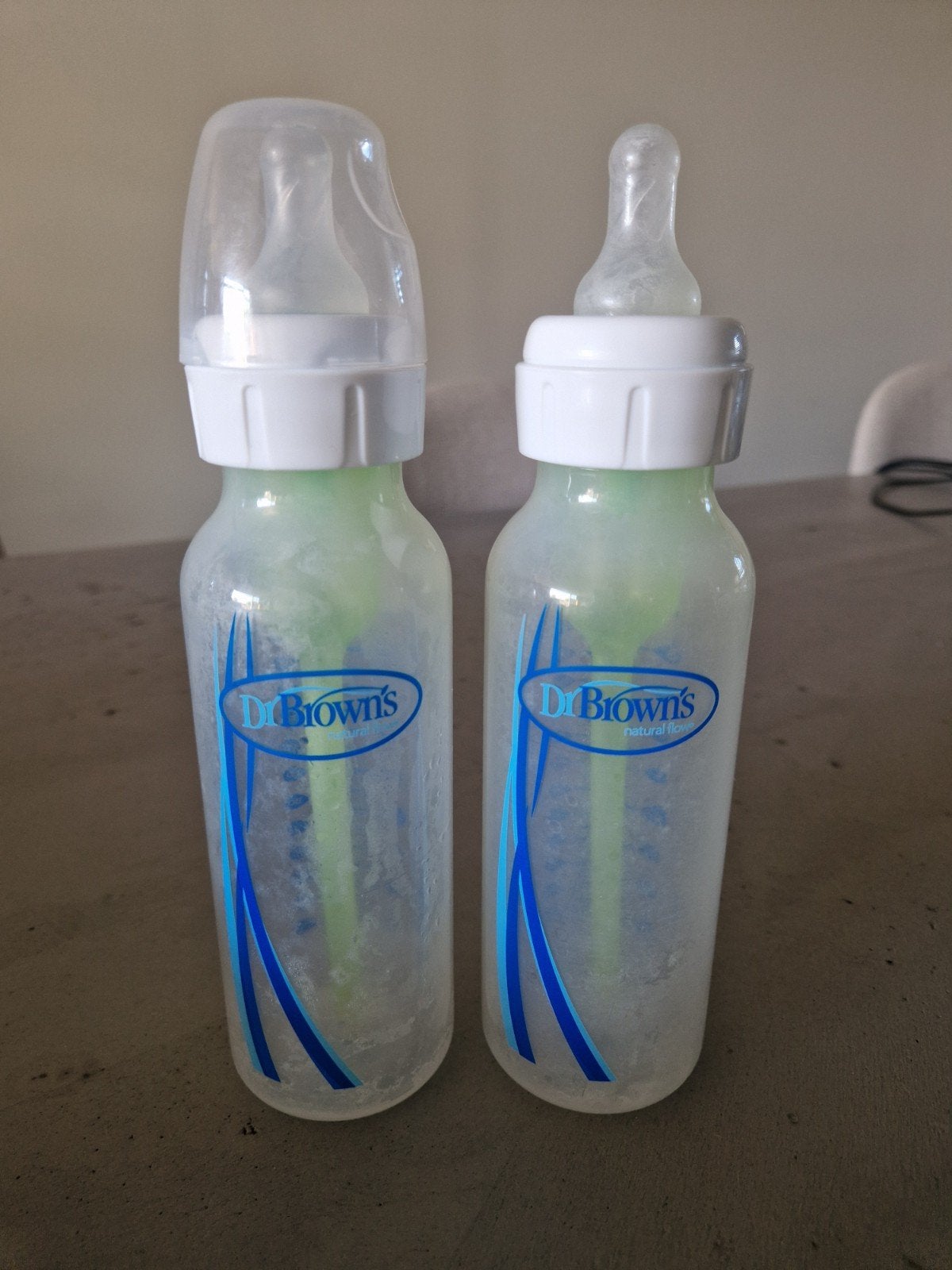 Dr. Brown's babyfles small (2 stuks), Ophalen of Verzenden, Gebruikt, Babyfles, Dr. Brown's
